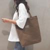 Bolso Estilo Retro de Moda Super Gran Capacidad para Mujer Color Sólido Simple de Lona para Viajar Cotidianamente Bolso de Hombro Tote Versátil Casual