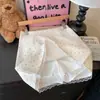 Saia Patchwork de Renda com Bolinhas para Mulheres 2025 Primavera e Verão Novo Estilo Anti-Exposição Cintura Alta Emagrecedora Justa ao Corpo Versátil Evasê