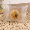 Bolsa de embalaje transparente con diseño de copos de nieve crujientes para pastel de luna, glaseada, para hornear galletas, turrón, bolsa de embalaje de alimentos, bolsa autosellada con máquina.