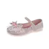 Zapatos de Cuero para Niñas 2025 Verano Nuevos Zapatos para Niños Dibujos Animados Princesa Zapatos Individuales Niña a la Moda Suela Blanda Zapatos para Bebé