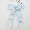 Pinzas Personalizadas para el Cabello de Niña con Bordes Bordados, Accesorios para el Cabello de Cinta de Moño con Borde Ondulado, Adornos Sencillos y Lindos para el Cabello de Niñas