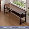 Escritorio Doble Largo para Estudiantes, Uso en Casa, Estudio de Dormitorio, Escritura, Apartamento de Alquiler, Escritorio de Computadora Rectangular, Mesa Estrecha Montada en la Pared