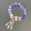 Pulseras de Venta Caliente al por Mayor, Colgantes de Candado Ruyi Estilo Antiguo, Pulseras de Cuentas, Pulseras Versátiles de Temperamento de la Fortuna de Nicho y Pulseras