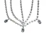 Cadena de Frente Multicapa Estilo Étnico con Colgante de Gota de Agua Cadena para el Cabello con Pedrería para Fiesta Accesorios
