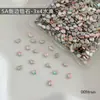 Rinestones Decorativos para Uñas de Circonita Cúbica Iridiscente Celebridad de Internet Súper Brillantes Base Plana Rinestones Irregulares Vidrio de Cristal K9 Materiales para Uñas