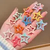 Pinzas para el cabello infantiles de moda con forma de estrella, versátiles y no dañan el cabello, juego de pasadores para arreglar mechones sueltos y flequillo, accesorios para el cabello para niñas