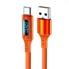 Cable de Datos Tipo Carga Súper Rápida Digital de 120W PD Aplicable a Apple 16 Huawei Glory Xiaomi Luminiscencia Digital