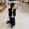 Conjunto de Moda Estilo Coreano para Niñas 2026 Otoño Nuevas Llegadas Celebridad de Internet para Niños Elegante Casual Estilo Primavera/Otoño Ropa de Trabajo Conjunto de Tres Piezas