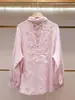 Shenzhen Nanyou Moda Feminina de Alta Qualidade Verão Novo Estilo Casual Moda Camisa Listrada Solta Emagrecedora + Conjunto de Shorts