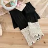 Leggings de primavera y otoño para niñas con puños de calcetín falsos, pantalones de nueve puntos para bebé, ropa exterior para niños mayores, calcetines para niños y pantimedias