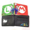 Juego clásico Super Mario Cartera corta de piel sintética Super Mario Cartera para monedas de Mario Cartera con tarjetero