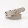 Novo Cinto de Camurça para Mulheres, Fino Cinto Decorativo para Vestido, Cinto Fino, Simples e Versátil, Saia da Moda Estilo Coreano, Cinto de Metal