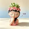 Maceta de suculentas temática de hadas de lujo ligero nórdico, arreglo creativo de flores secas para jardín, decoración de plantas en maceta para sala de estar