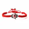 Pulseira de Tecido Vermelho Transfronteiriça da Amazon Pulseira da Sorte Mão de Fátima Acessórios Pequenos Presentes para Casais e Melhores Amigos