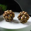Brincos de Pedra Natural Pulseira Colar Corrente para Celular Contas Bola de Cristal Bola de Flor Acessórios de Joias DIY Cristal Tecido