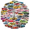 Adesivos de Carro Transfronteiriços Veículo de Engenharia Carro Esportivo Papelaria Infantil Brinquedos Decoração de Copo de Água Adesivos de Grafite de Desenho Animado Impermeáveis