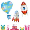 Estilo novo transfronteiriço espaço aberto flutuante empurrar filme de alumínio 4D balão de ar quente casamento festa de aniversário decoração layout modelagem espaço unicórnio único