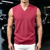 Suéter Chaleco de Color Liso para Hombre Europeo y Americano Otoño/Invierno 2026 Chaleco de Punto sin Mangas Cuello en V Ropa Casual para Hombre
