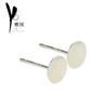 YB Yabbin [ponto] brinco de pérola disco 925 tremella acessórios produtos semiacabados