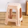 Banqueta Familiar Cadeira de Jantar Plástico Banqueta Vermelha Doméstica Espessada Empilhável Simples Banqueta Quadrada Cadeira de Plástico Alta e Baixa