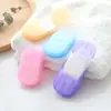 Hojas de Jabón Desechables para Viaje Caja de 20 Piezas Papel de Jabón Portátil Mini Hojas de Jabón Venta al por Mayor Se Puede Personalizar el LOGOTIPO