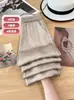 Pantalones de Hielo de Seda 2026 para Mujer, Pantalones de Verano con Protección Solar, Cintura Alta, Pantalones Anchos Fluidos Finos, Pantalones Jacquard de Seda de Hielo de Satén de Acetato