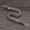 Venta al por mayor, joyería de plata de ley S925 con doble cabeza de dragón, pulsera de plata tailandesa para hombre, nueva tendencia, cadena de plata, artesanía de plata tailandesa retro