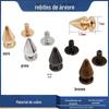 Rebite em forma de árvore 7*13mm DIY Roupas Sapatos e Chapéus Acessórios para sapatos com furo Ponto de bala punk Rosca interna Prego pontiagudo
