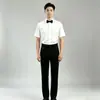 "Mil Milhas de Rios e Montanhas" Traje de performance para coro adulto estilo chinês para homens e mulheres, vestido com gola alta, saia longa, fantasia de performance, traje vermelho para competição de canto