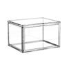 Caja de Zapatos Acrílica Almacenamiento para Sala de Estar Puerta Lateral Absorción Magnética de Alta Gama Anti-oxidación Lujo Ligero Zapatillas de Caña Alta Caja de Zapatos Totalmente Transparente