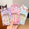 Uñas para Año Nuevo Infantil Pegatinas de Uñas para Nochevieja de Niñas Pegatinas de Uñas Sanrio Arte de Uñas Pegatinas para Dedos Kuromi Lindas para Nochevieja