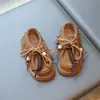 Zapatos Birkenstock para Niñas con Borlas Estilo Retro 2026 Primavera/Otoño Nuevo Estilo Británico Niña Suela Suave Mocasines de Moda Tendencia