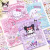 Pegatinas de burbujas lindas de Sanrio coolomi para niños, vestidor de burbujas vertical, juguete de escena educativa, niña