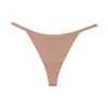 Tanga Sem Costura de Tira Fina Europeia e Americana Feminina Secagem Rápida Invisível Cintura Baixa Peça Única Seda Gelada Sem Costura Yoga Tanga Feminina