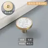 Puxador moderno, simples e redondo em liga de zinco para gaveta de guarda-roupa, com furo único.