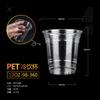 Vasos Desechables para Bebidas con Tapas, Vasos de Café de PET, Vasos Comerciales para Empaque de Bebidas Frías, Vasos para Puesto de Jugos, Té de Limón