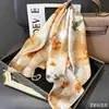 Novo Estilo Lenço de Seda Moda Feminina Versátil 70 Quadrado Estilo Coreano Lenço de Proteção para o Pescoço Primavera e Outono Lenço Retrô Gravata para Bolsa
