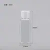 Botellas de Plástico Transparentes con Tapa abatible en stock 30 50 100ml Flexibles para Loción Cosmética Botellas Dispensadoras con Tapa de Mariposa
