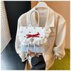 Moda Nueva Transfronteriza 2025 Estilo Coreano de Nicho Dulce Estilo Ballet Encaje de Moda Versátil Mochila