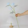 Flores Artificiales Crisantemo de 3 Cabezas Crisantemo de Tenis de Mesa Decoración para Sala de Estar Comedor Bar Accesorios para Fotografía Arreglo de Escena Arreglo de Flores de Pie