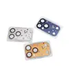 Pegatinas Hechas a Mano con Pedrería en Forma de Corazón Adecuadas para Apple 18P/18Pm/17P/17Pm Película para Lente Mate Lente Integrada