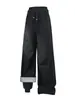 Conjunto de pantalones de forro polar tres en uno para exteriores de otoño e invierno, con pantalones de trabajo desmontables de pierna ancha, a prueba de viento e impermeables, adecuados para senderismo