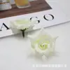 Arco de boda de tela de seda con simulación de cabeza de rosa, venta al por mayor, bricolaje, flor decorativa, rosa rizada, conjunto de fotografía de pared