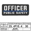 Velcro Transfronterizo Grande Personal de Seguridad Inglés Parche de Tela Bordado Insignia Decorativa Trasera Parche Transfronterizo