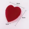 Paño de Esponja con Forma de Corazón Color Rojo Vino Lindo Estilo Coreano, Toalla de Lavar Platos de Gama Alta, Estropajo Absorbente para Limpieza de Cocina