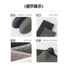 Calcetines Zhuji para Hombre Antibacterianos y Desodorantes con Suela de Masaje Algodón Puro Calcetines de Media Caña para Hombre de Negocios Transpirables Absorbentes de Sudor Color Sólido Calcetines Altos