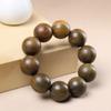 Pulseira de Sândalo Verde Argentina para Homens, Contas de 2,0 Estilo Vintage, Design de Nó de Bambu, Pulseira Redonda de Duplo Círculo 108 para Mulheres, Contas de Oração, Atacado do Fabricante