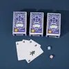 [Dados Grátis] Cartas de Mahjong Impermeáveis Espessadas Cartas de Mahjong Portátil para Exterior Viagem Conjunto Simples de Mahjong