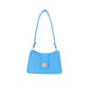 Bolso de axila para mujer 2024 nuevo de moda bolso cuadrado pequeño bolso de hombro de fieltro color liso estilo occidental simple bolso pequeño tipo baguette francesa