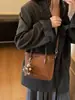 Bolsa Saco Grande de Alta Capacidade Simples Versátil Bolsa Transversal para Mulheres Moda Tendência Nicho Coreano Bolsa Simples de Mão/Ombro